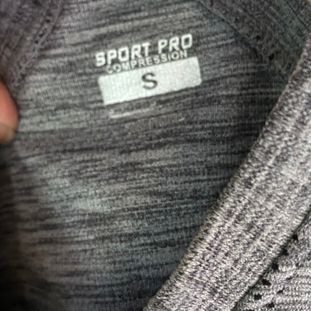 Sport Pro Compression Gray Racerback Tank Small - Picture 3 of 6